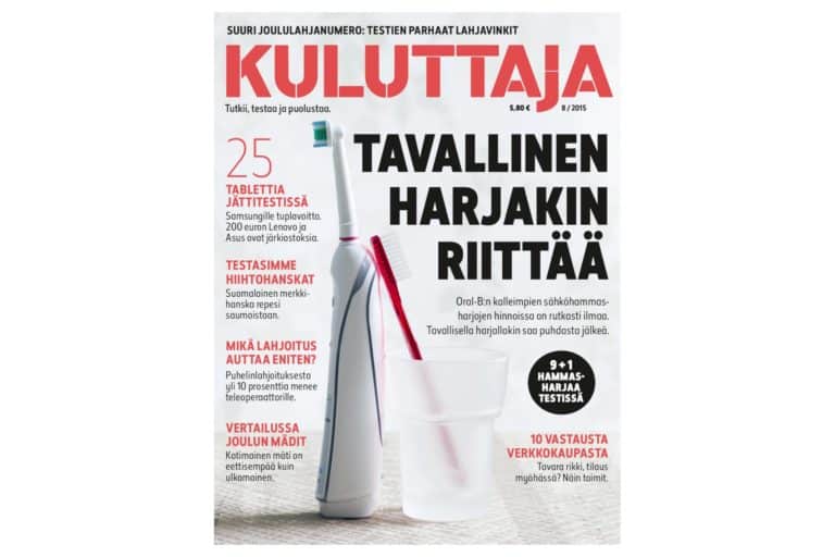 Kuluttaja 8/2015.