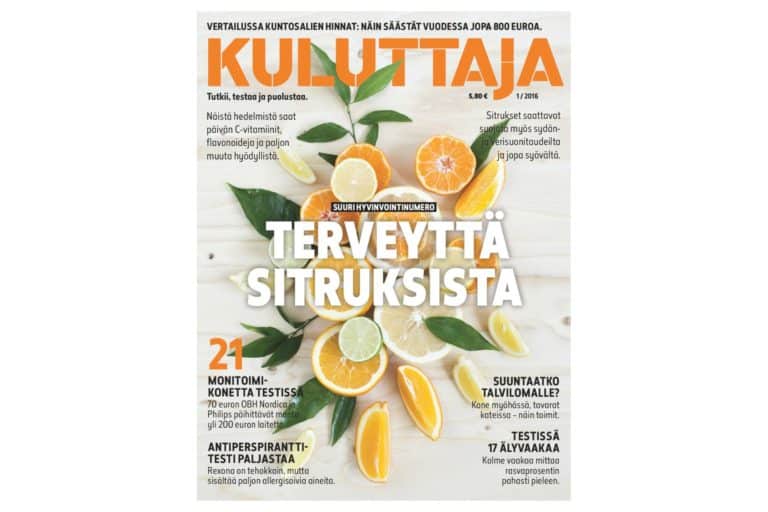 Kuluttaja 1/2016.