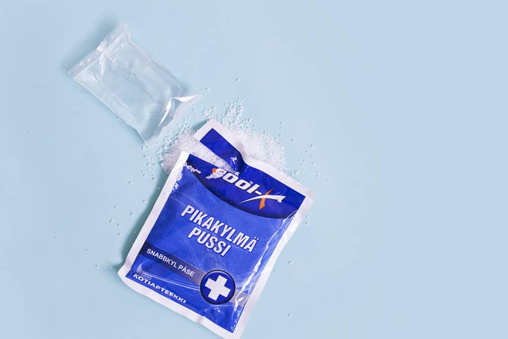 Mistä on tehty: pikakylmäpussi