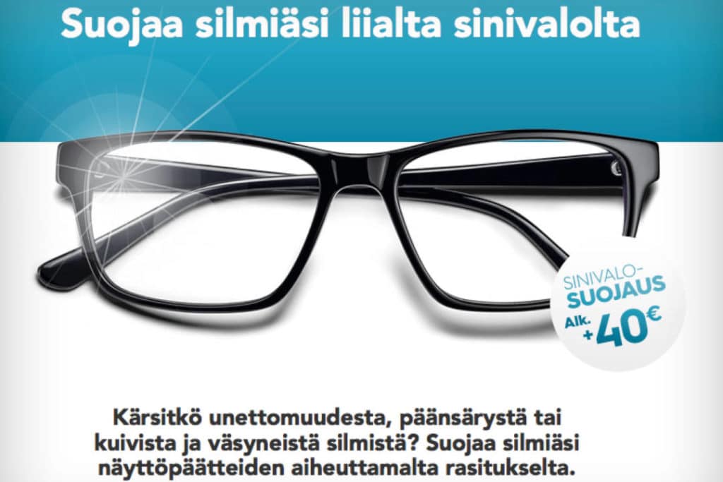 Humpuukia vai ei: Silmälasien sinivalopinnoite auttaa unettomuuteen 