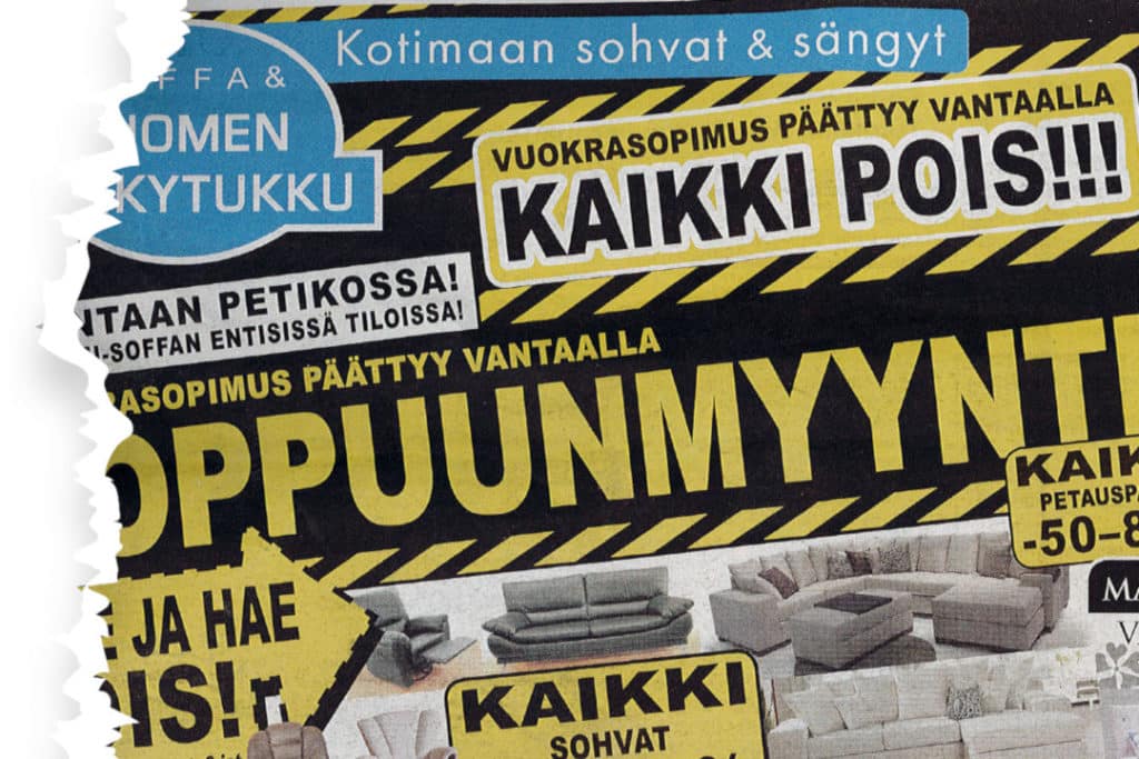 Sänkytukun mainos on ikiliikkuja 