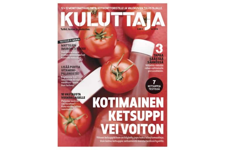 Kuluttaja 6/2016.