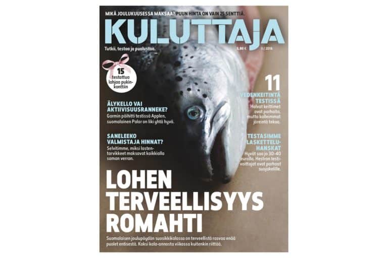 Kuluttaja 8/2016.