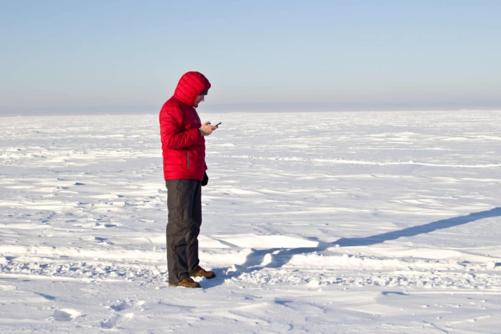 Puhelimen pitää toimia pikkupakkasella