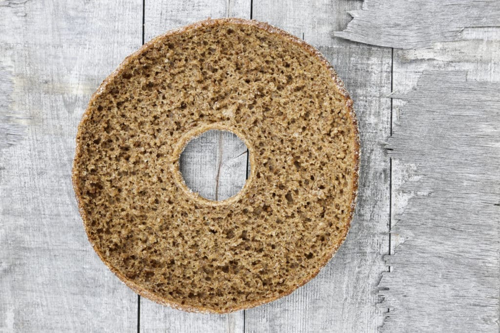 Kuivattu ruisleipä.