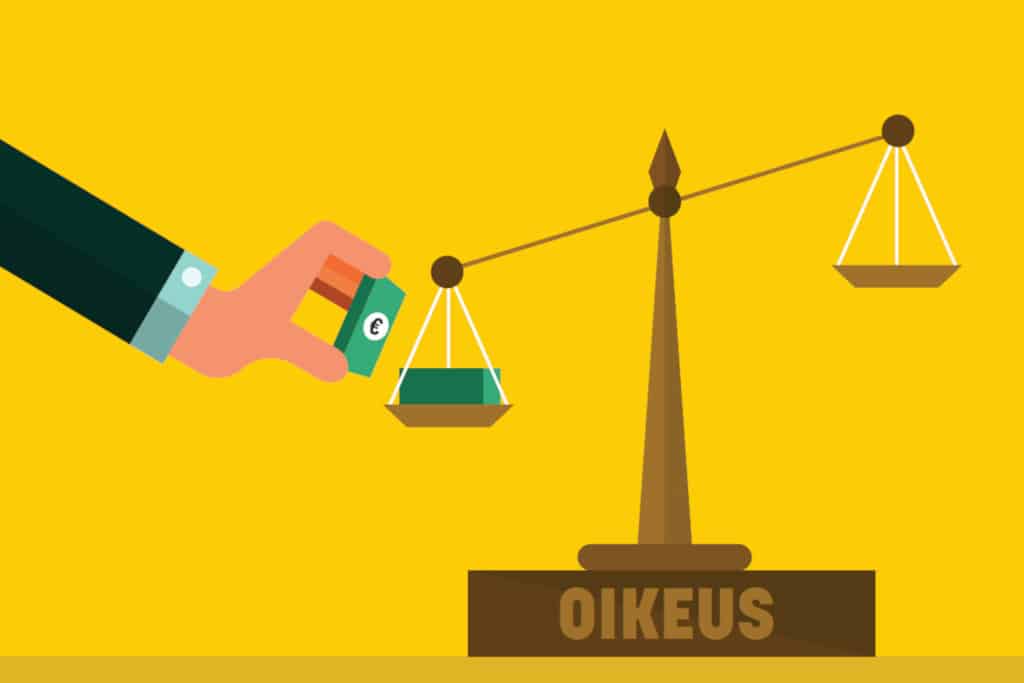 Vain harvalla on varaa käydä oikeutta