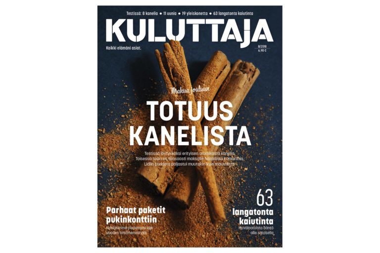 Kuluttaja 8/2018.