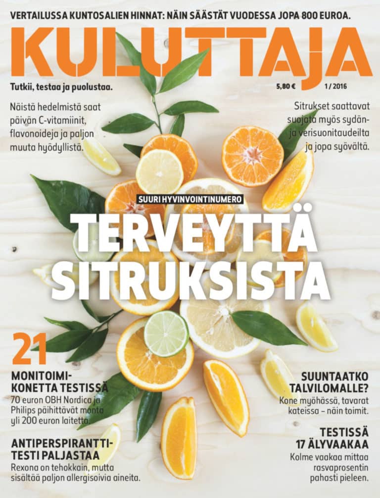 Kuluttaja 1/2016.