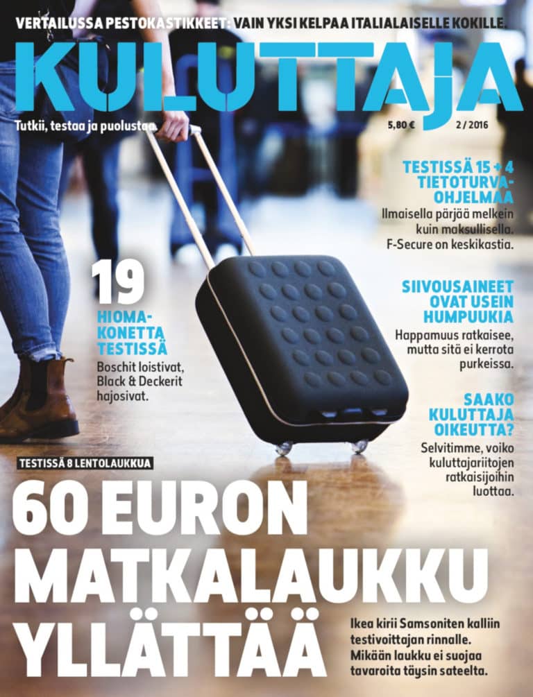 Kuluttaja 2/2016.