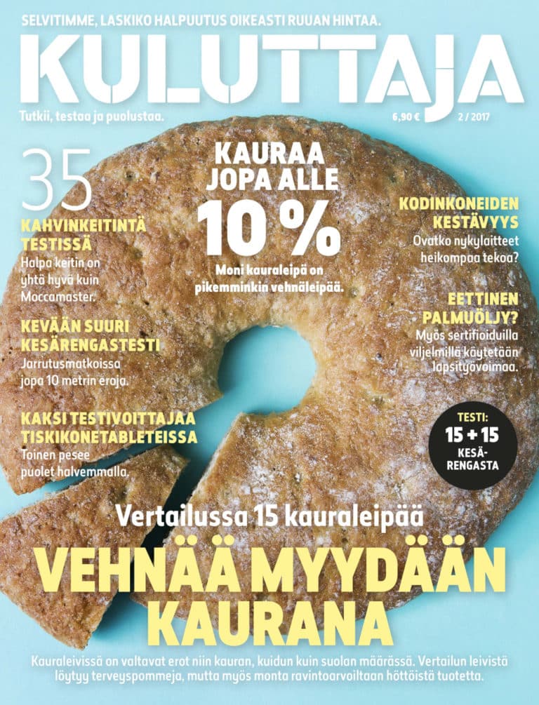 Kuluttaja 2/2017.