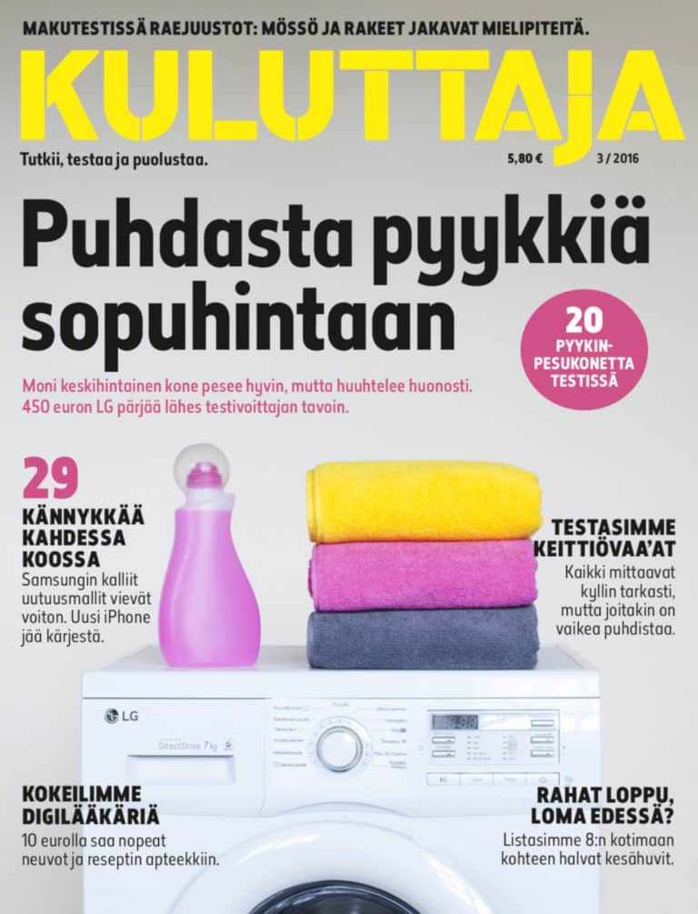 Kuluttaja 3/2016.