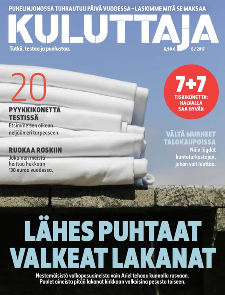Kuluttaja 6/2017.