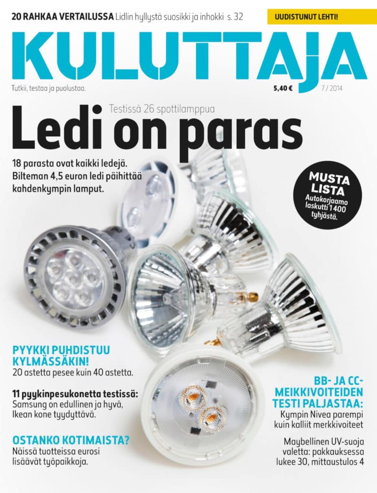 Kuluttaja 7/2014.