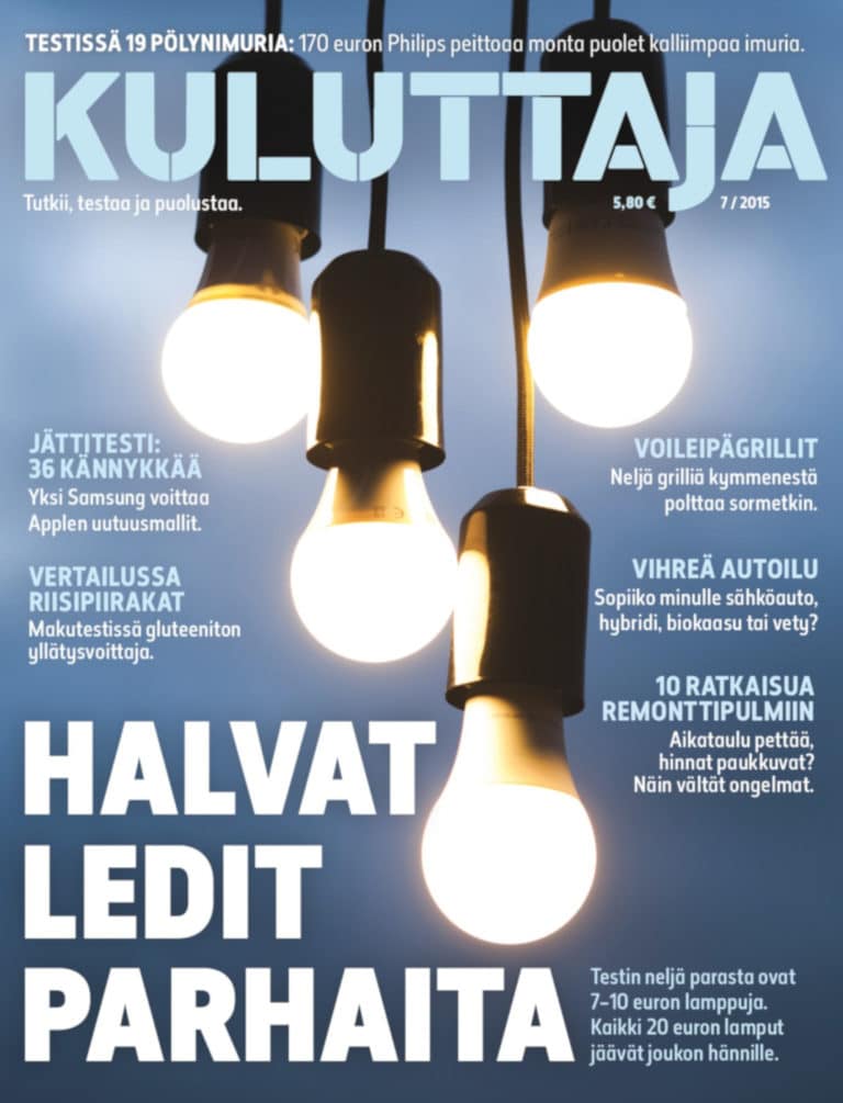Kuluttaja 7/2015.