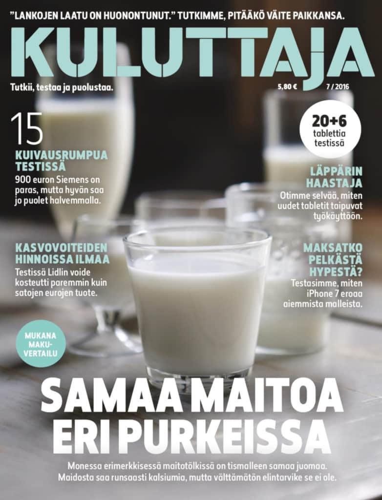 Kuluttaja 7 2016 Kuluttaja Kuluttaja 7 2016 Kuluttaja