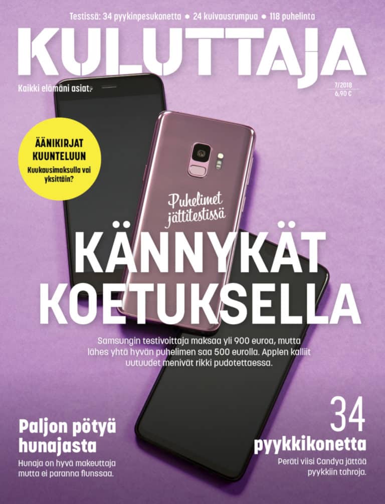 Kuluttaja 7/2018.