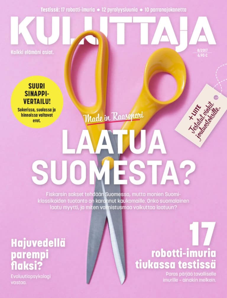 Kuluttaja 8/2017.