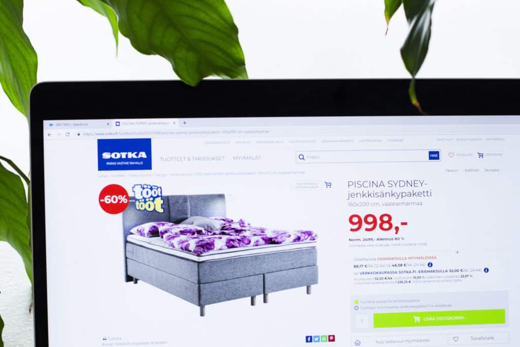 Sama sänky aina tarjouksessa?