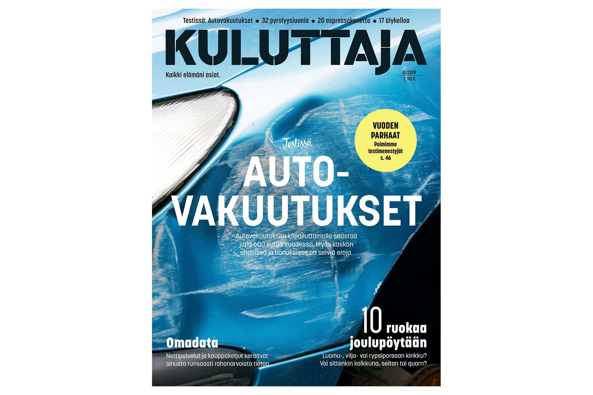 Kuluttaja-lehti 8/2019.