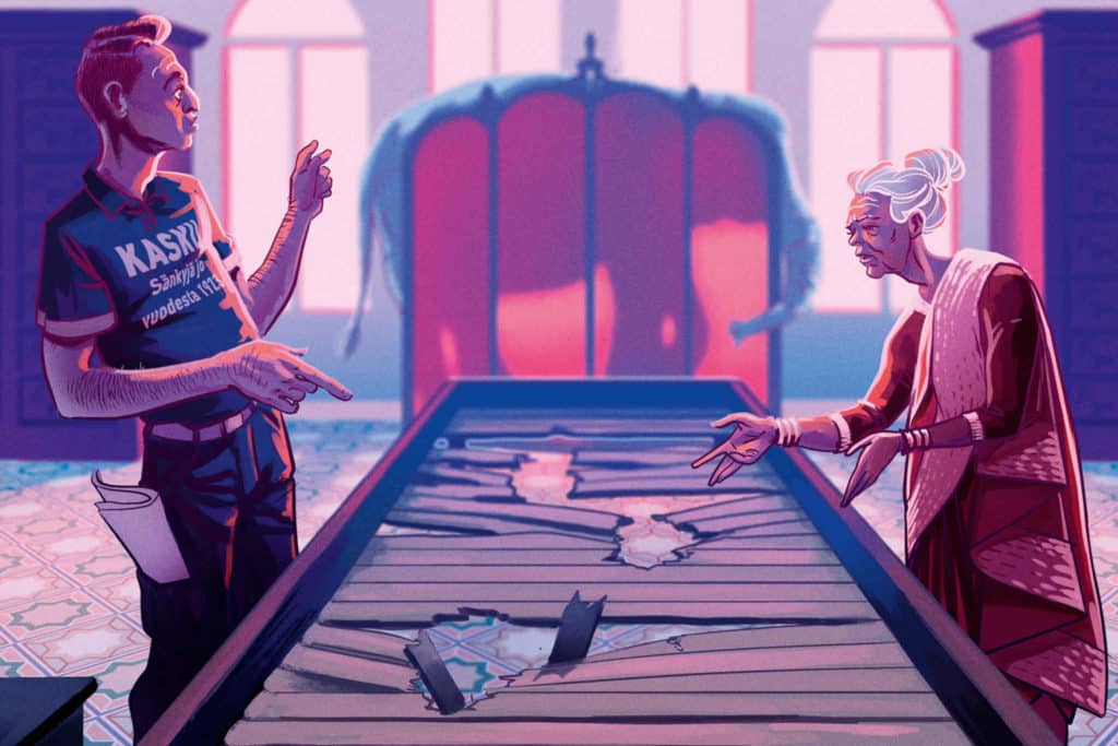 Hajonnut sänky ja muita riitoja