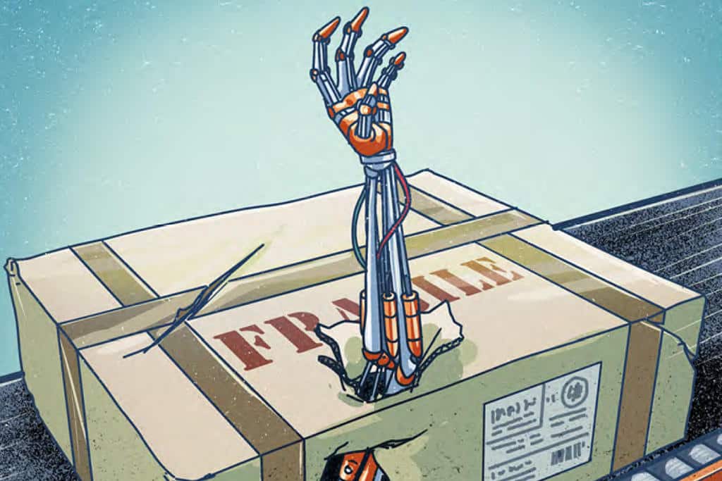 Postissa hajonnut läppäri ja muita riitoja