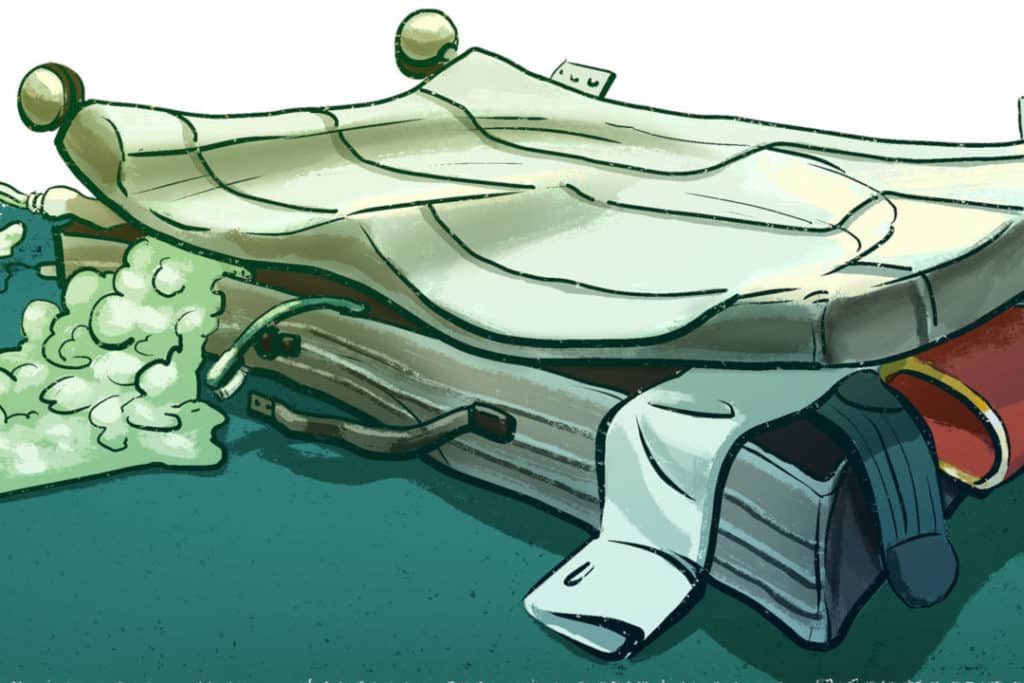 Laukku hajosi ja muita riitoja