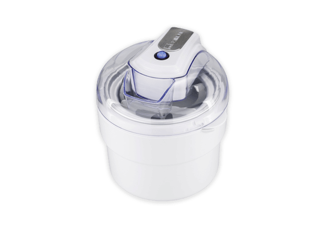 Valkoinen jäätelökone.