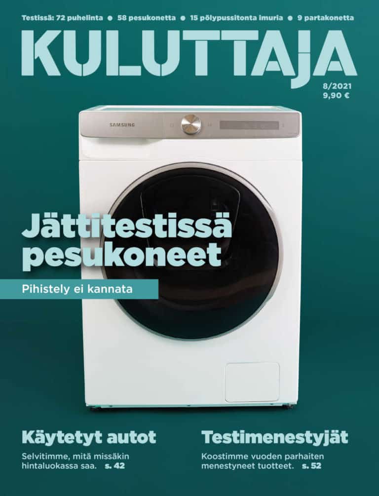 Kuluttaja 8/2021.