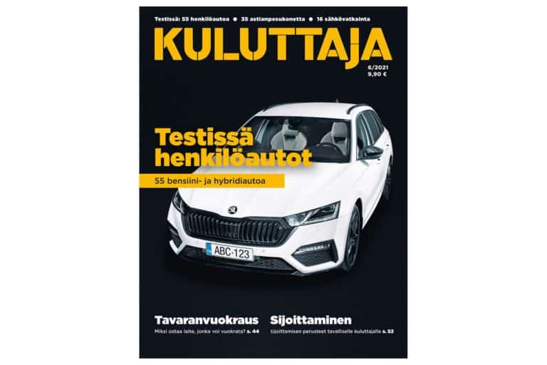 Kuluttaja-lehti 6/2021.
