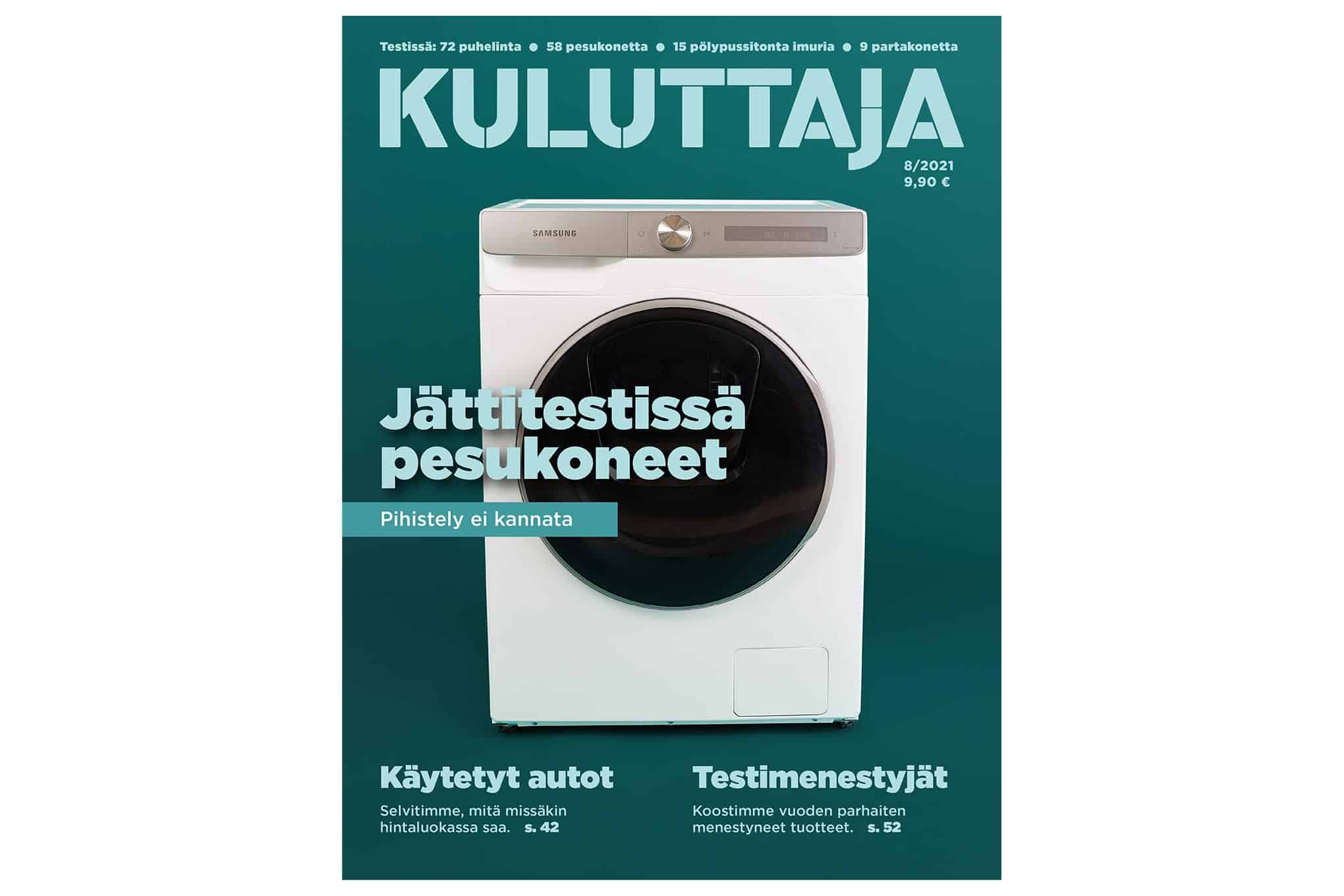 Kuluttaja-lehti 8/2021.