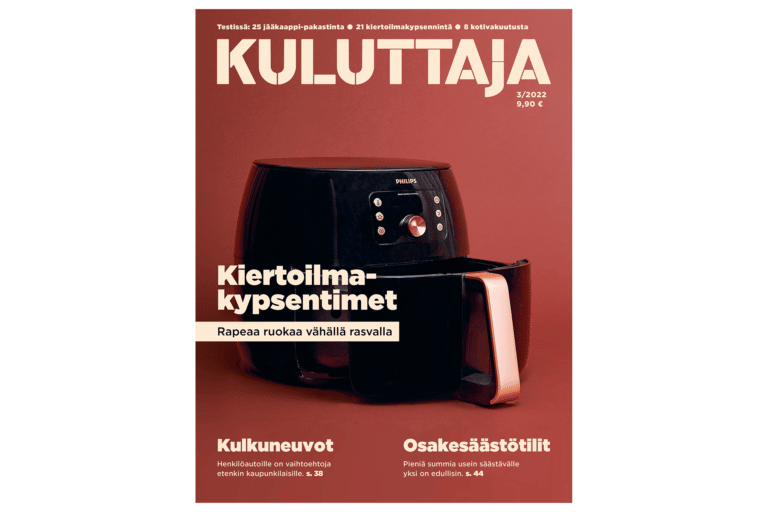 Kuluttaja-lehti 3/2022.