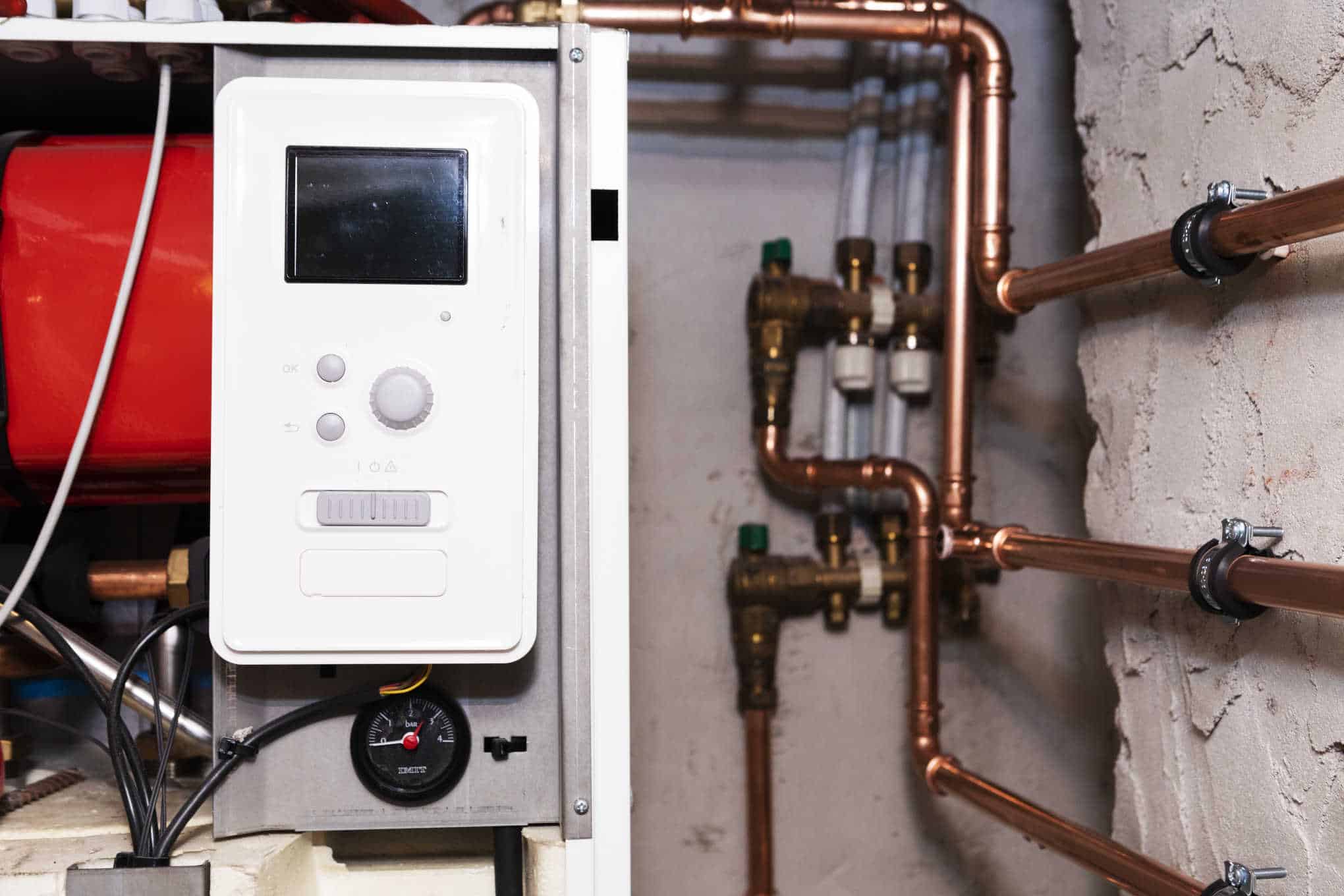 Talon lämmityslaitteistoa.