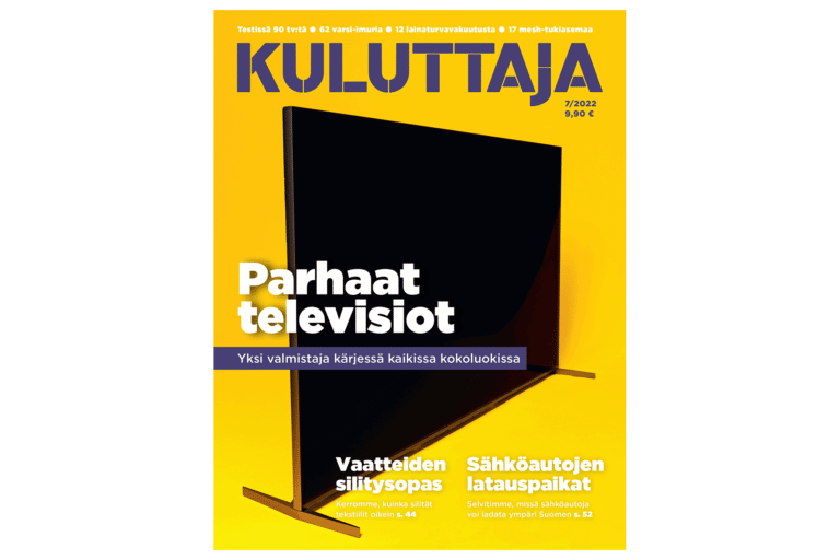 Kuluttaja-lehti 7/2022.