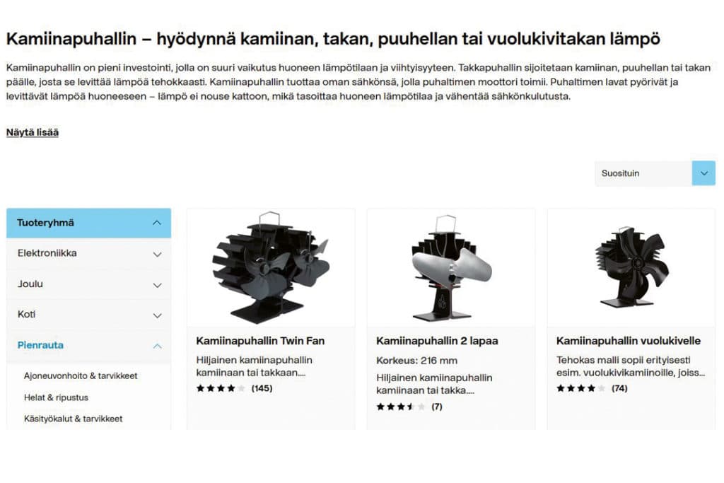 Onko takkapuhaltimesta hyötyä?