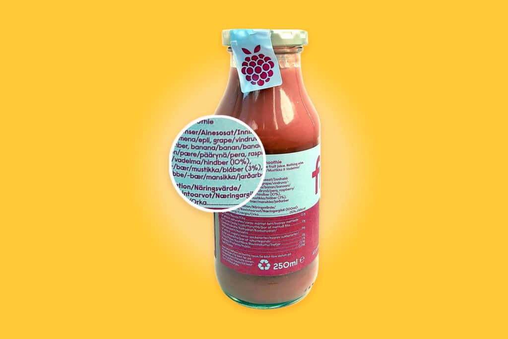 Smoothien nimi ei vastaa sisältöä