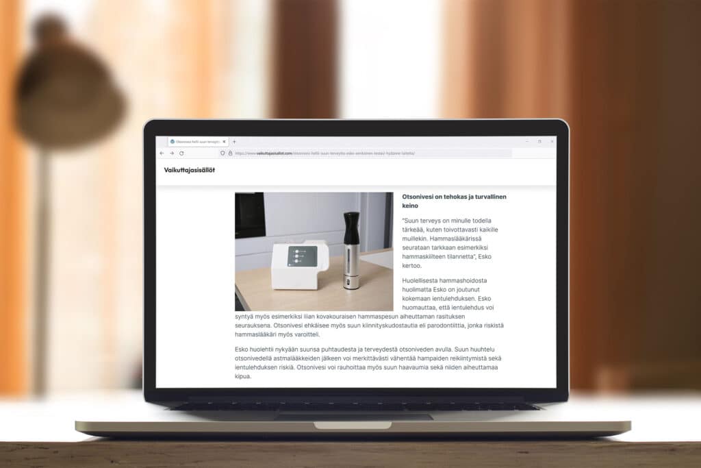 Kannattaako pinnat puhdistaa otsonivedellä?