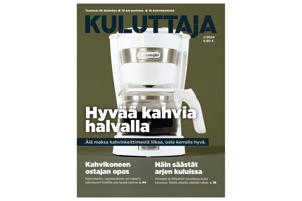 Kuluttaja-lehti 1/2024.