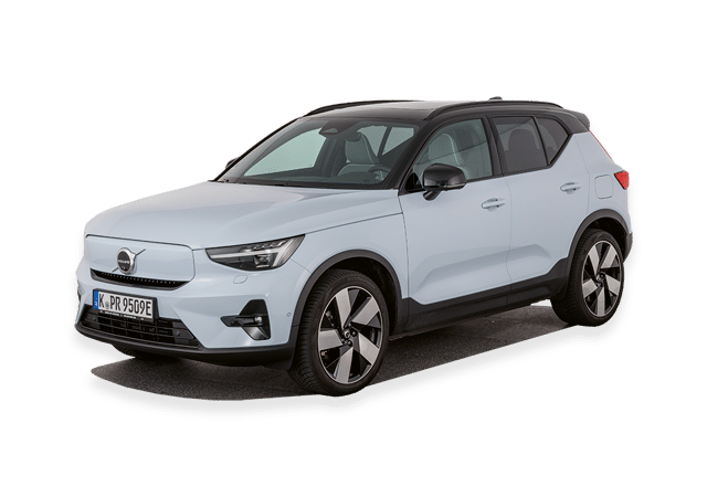 Volvo-merkkinen sähköauto.