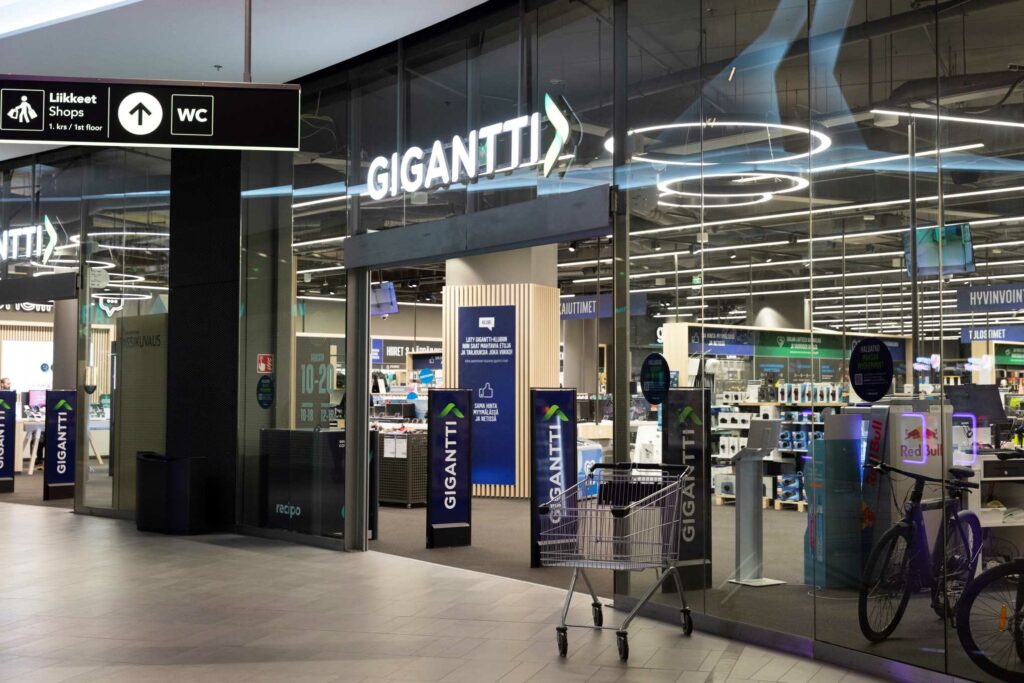 Gigantin myymälä.