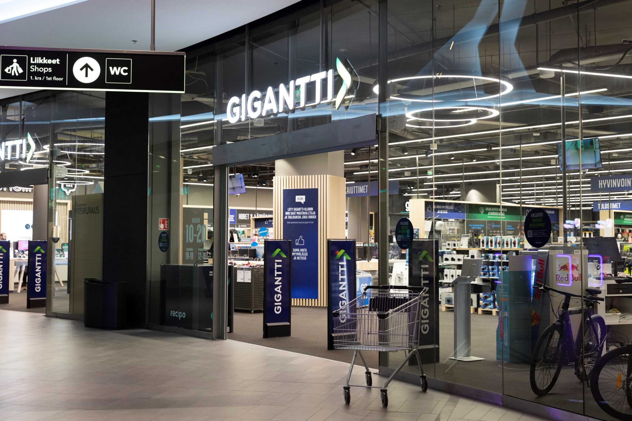 Gigantin myymälä.