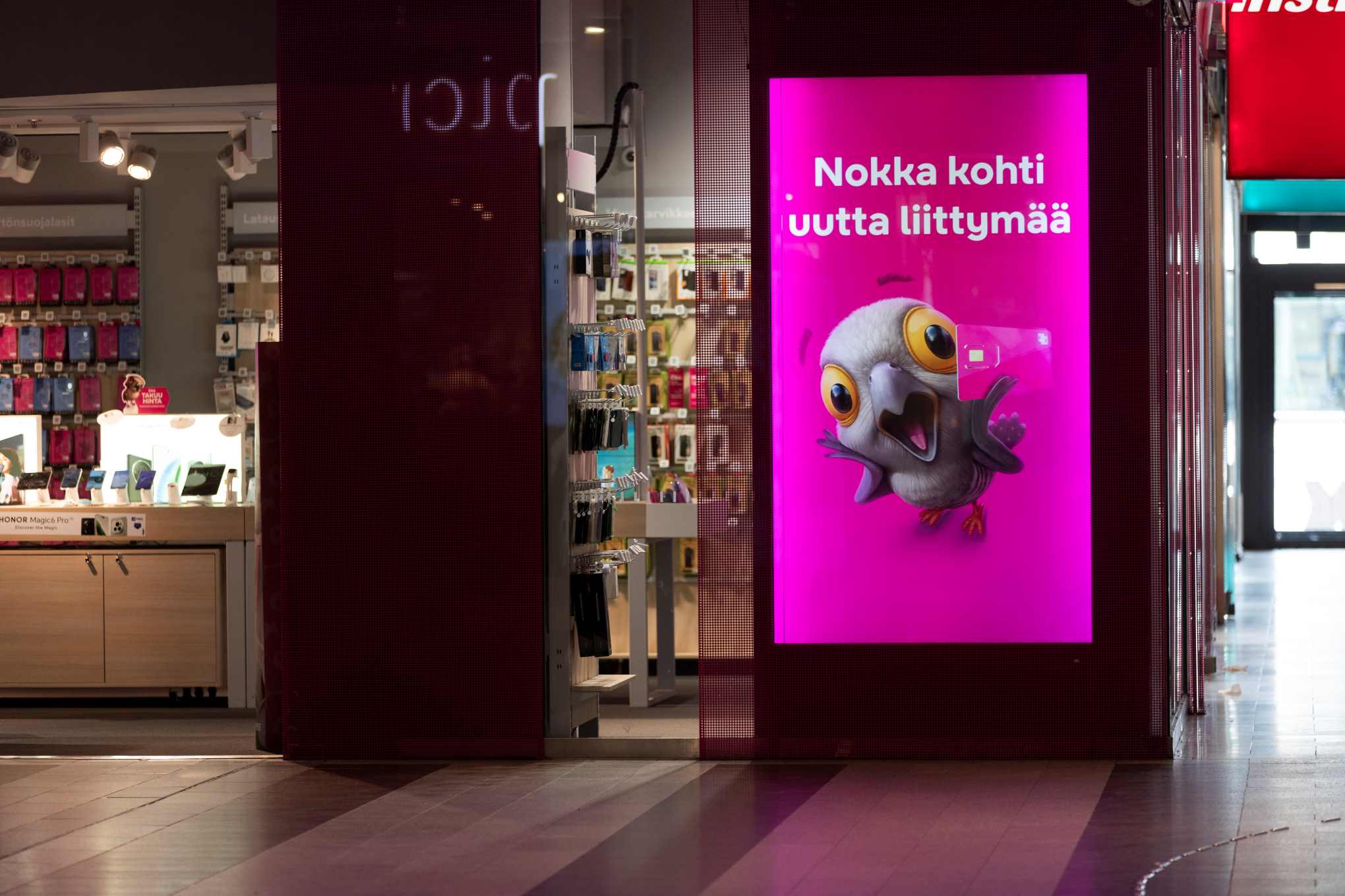 Kuva DNA:n myymälästä.