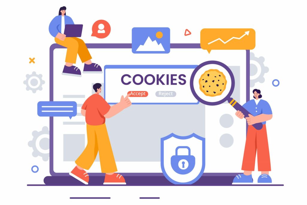 Kuvituskuva evästeistä.