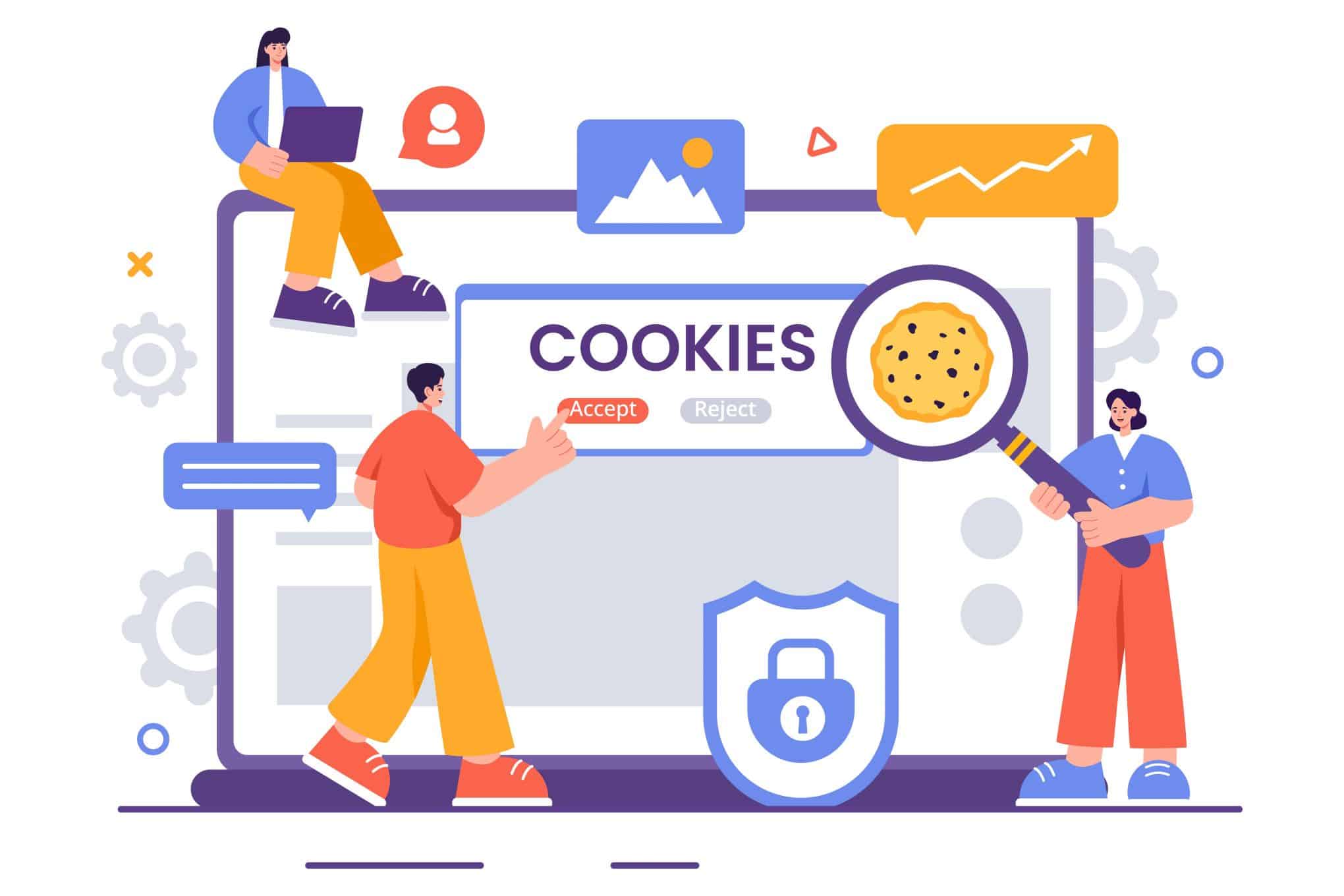 Kuvituskuva evästeistä.