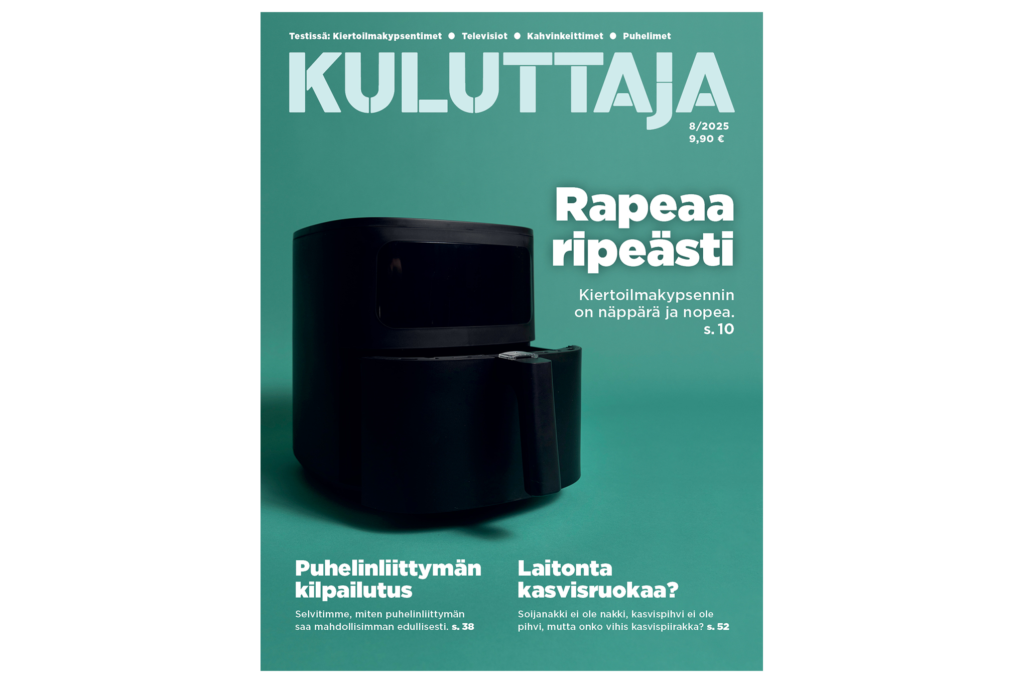 Kuluttaja-lehti 8/2025.