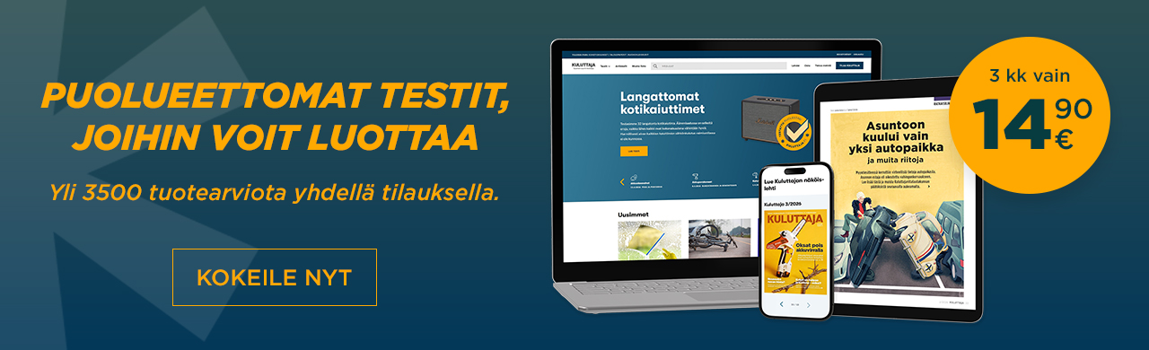 Kuluttaja DIGI 3 kk vain 14,90 €.